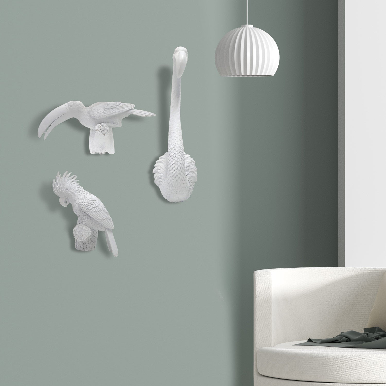 Bird Toucan 8.3"H Wall Art