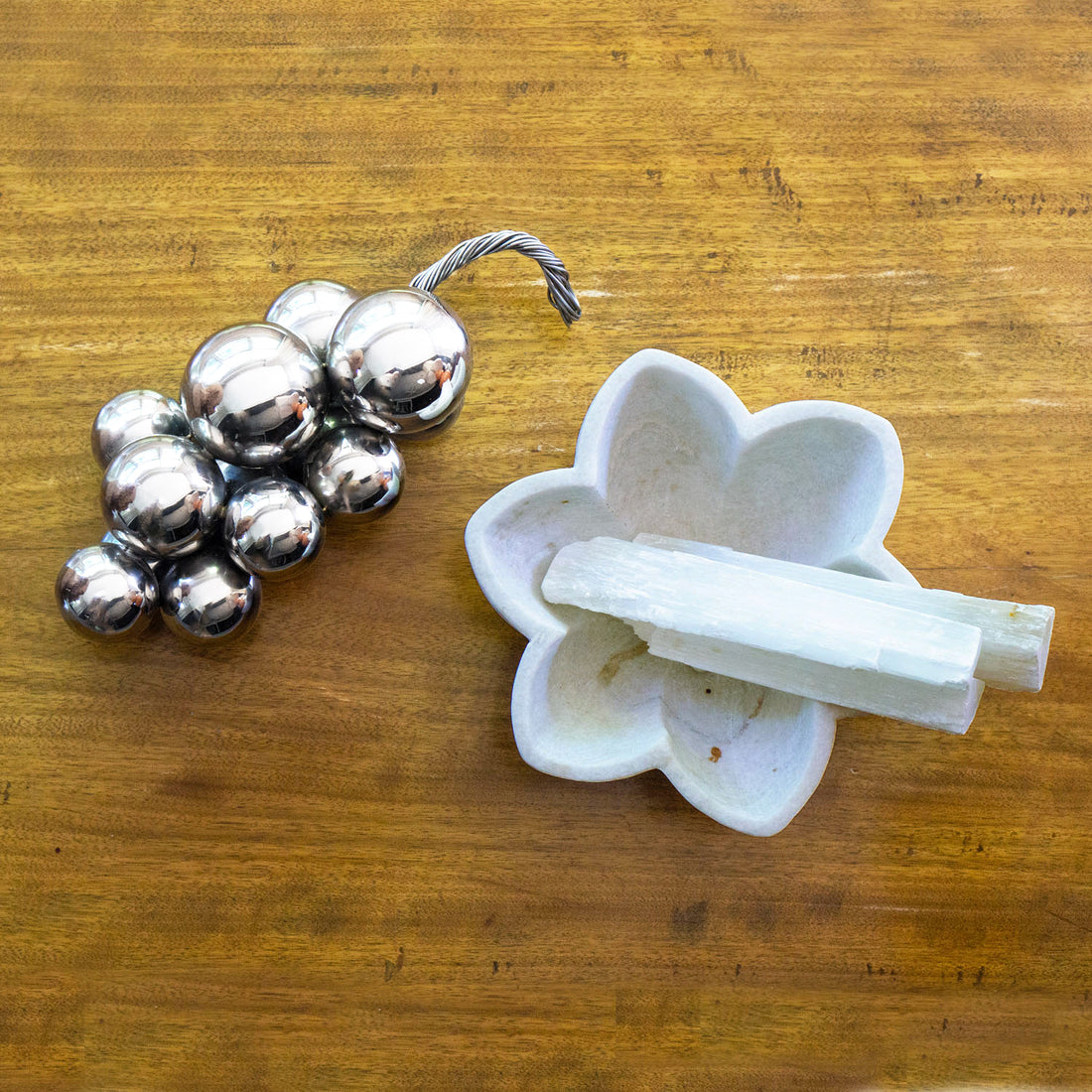 Grape 9"L Cluster, Stainless Steel