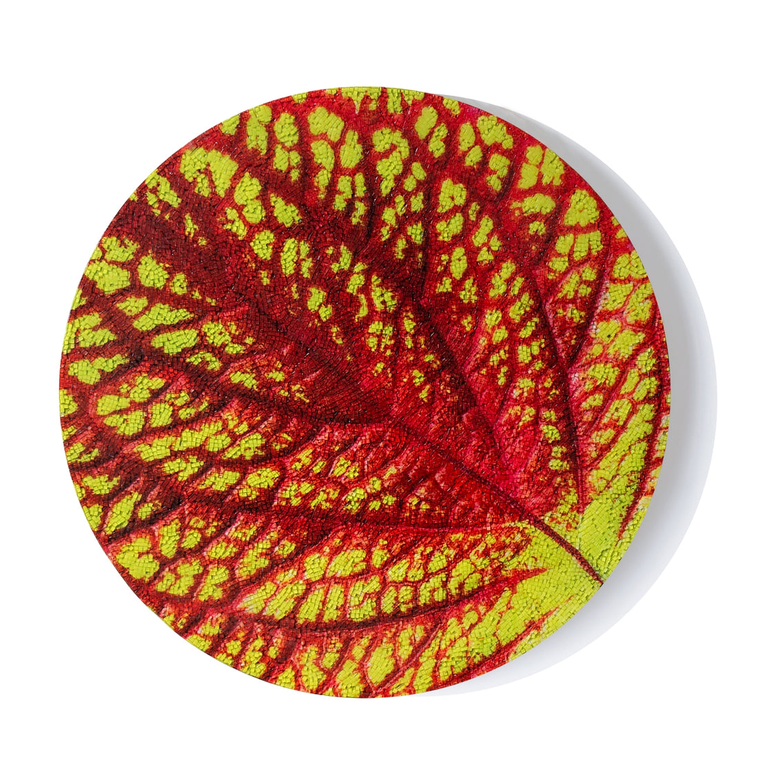 Mosaic 20"D Coleus Leaf Wall Art
