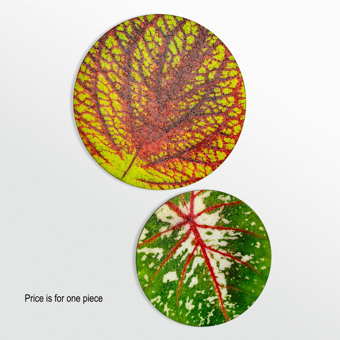 Mosaic 20"D Coleus Leaf Wall Art