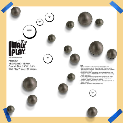 Template Kit - Terra Orb, Matte Mica 24"x24"