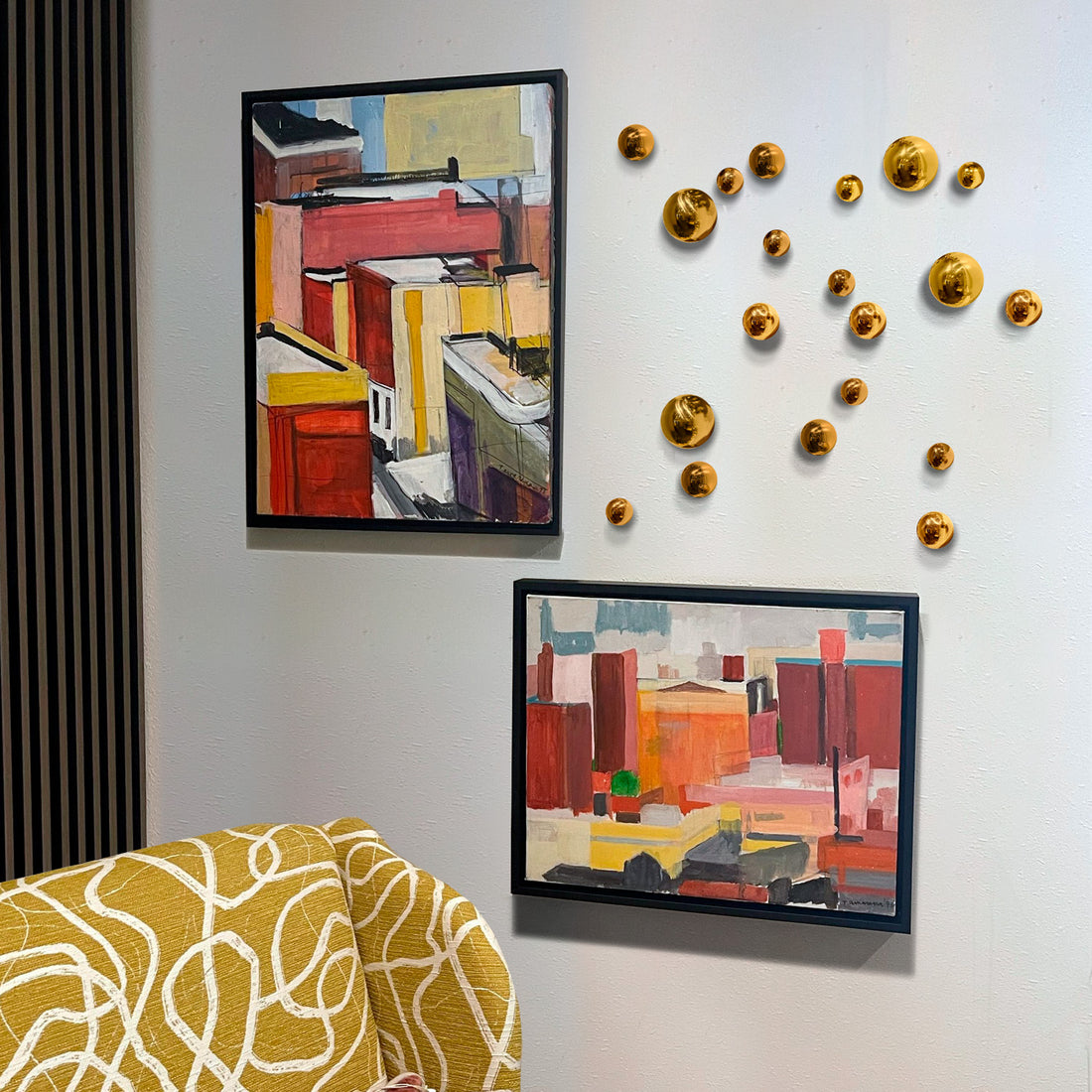 Template Kit - Terra Orb, Gloss Gold 24&quot;x24&quot;