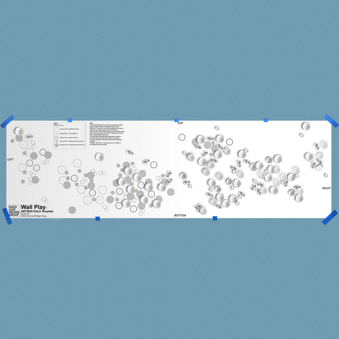 Template Kit - Kala Mix, Off-White ~118”W x 35”H