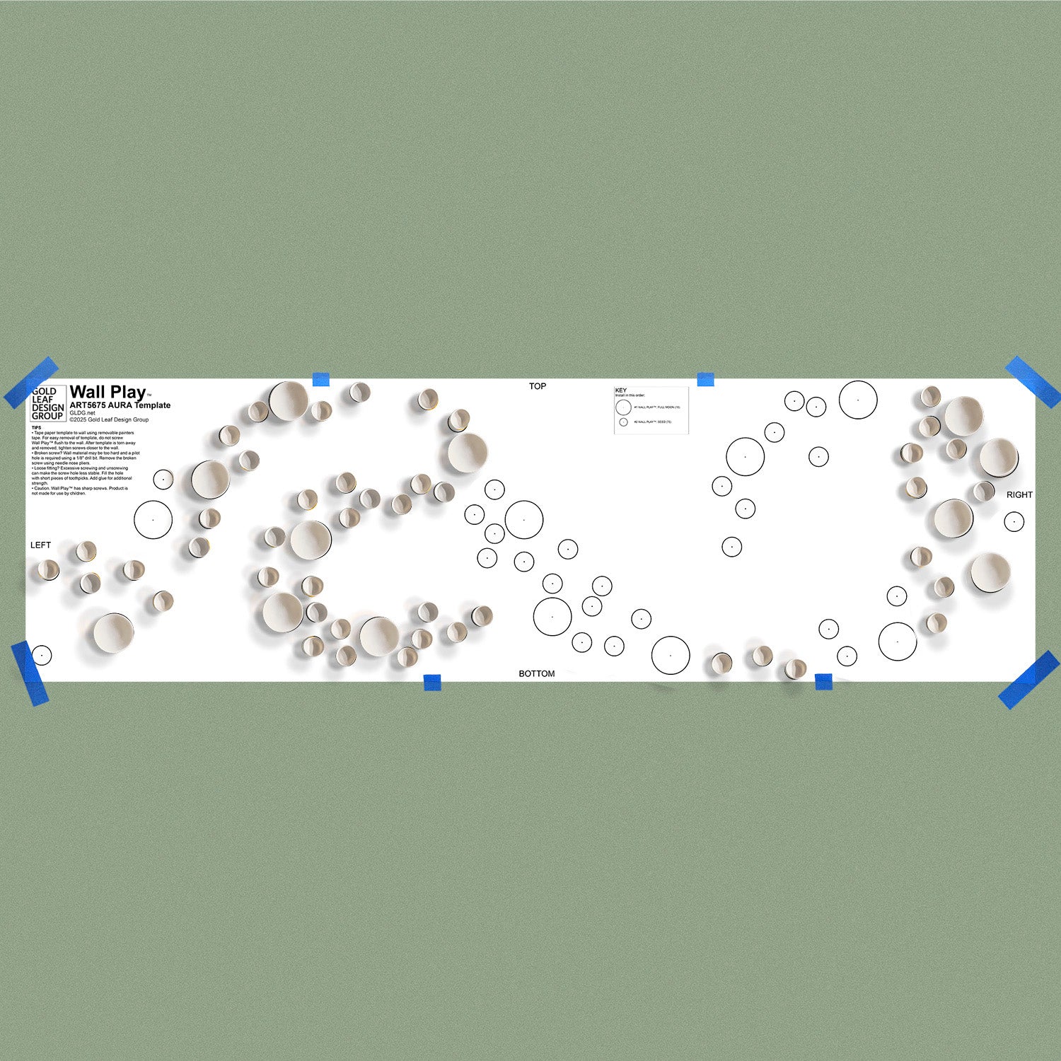 Template Kit - Aura Mix, Off-White ~118”W x 35”H