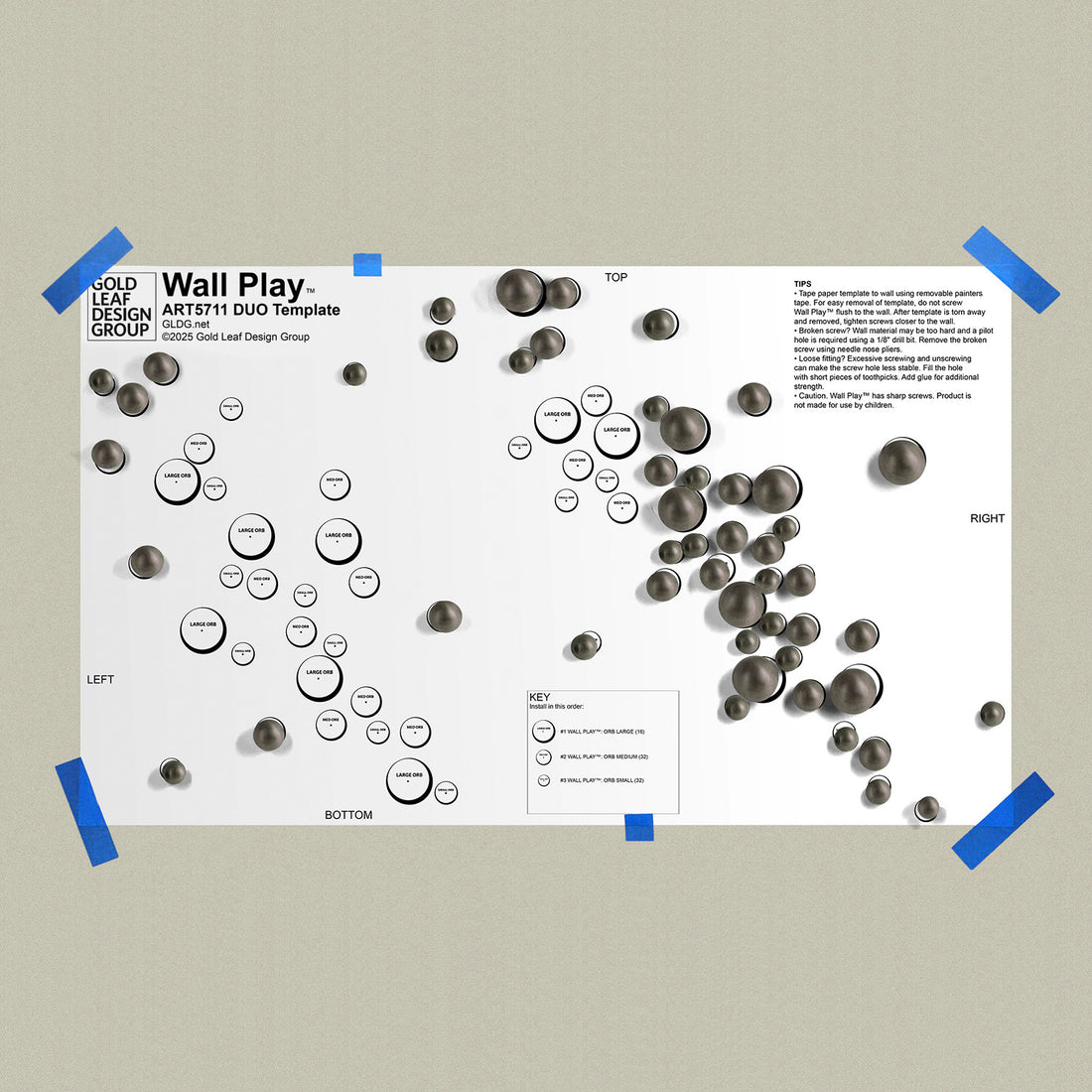 Template Kit - Duo Orb, Mica Matte ~59"W x 35"H