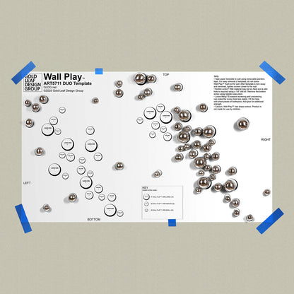 Template Kit - Duo Orb, Silver Gloss ~59"W x 35"H