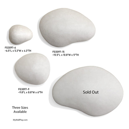 River Stone 6.5&quot;L Wall Art