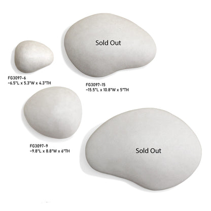 River Stone 9.8"L Wall Art