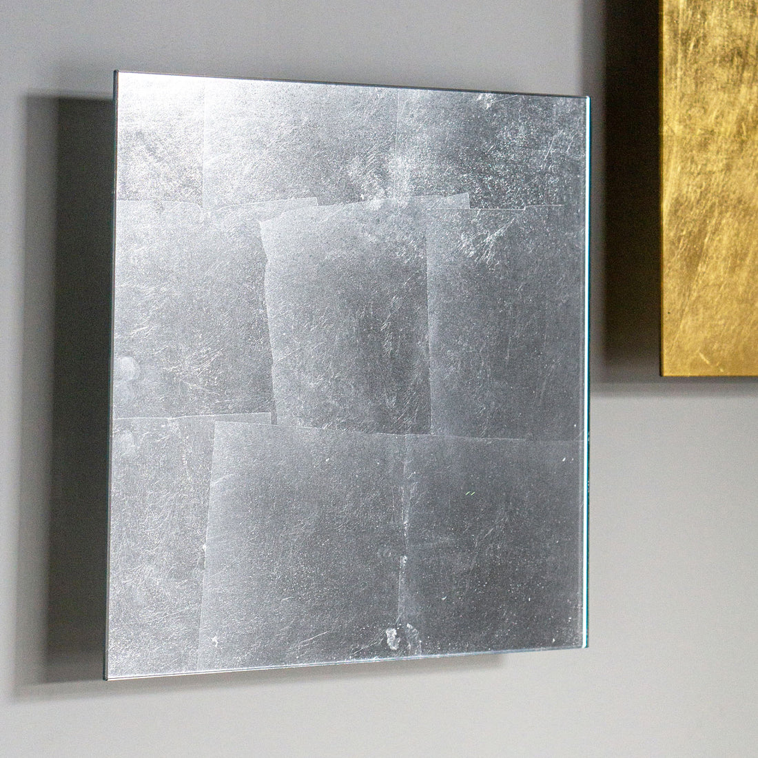 Floating Foil Silver 12&quot;SQ Wall Art