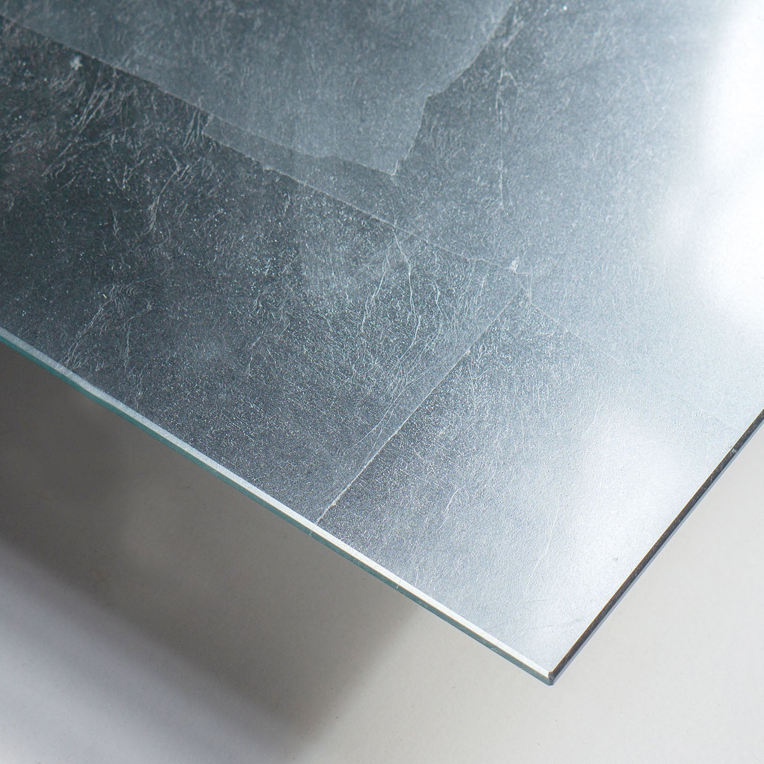 Floating Foil Silver 18&quot;SQ Wall Art