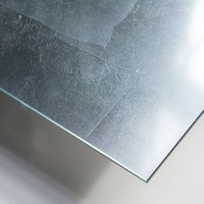 Floating Foil Silver 18&quot;SQ Wall Art