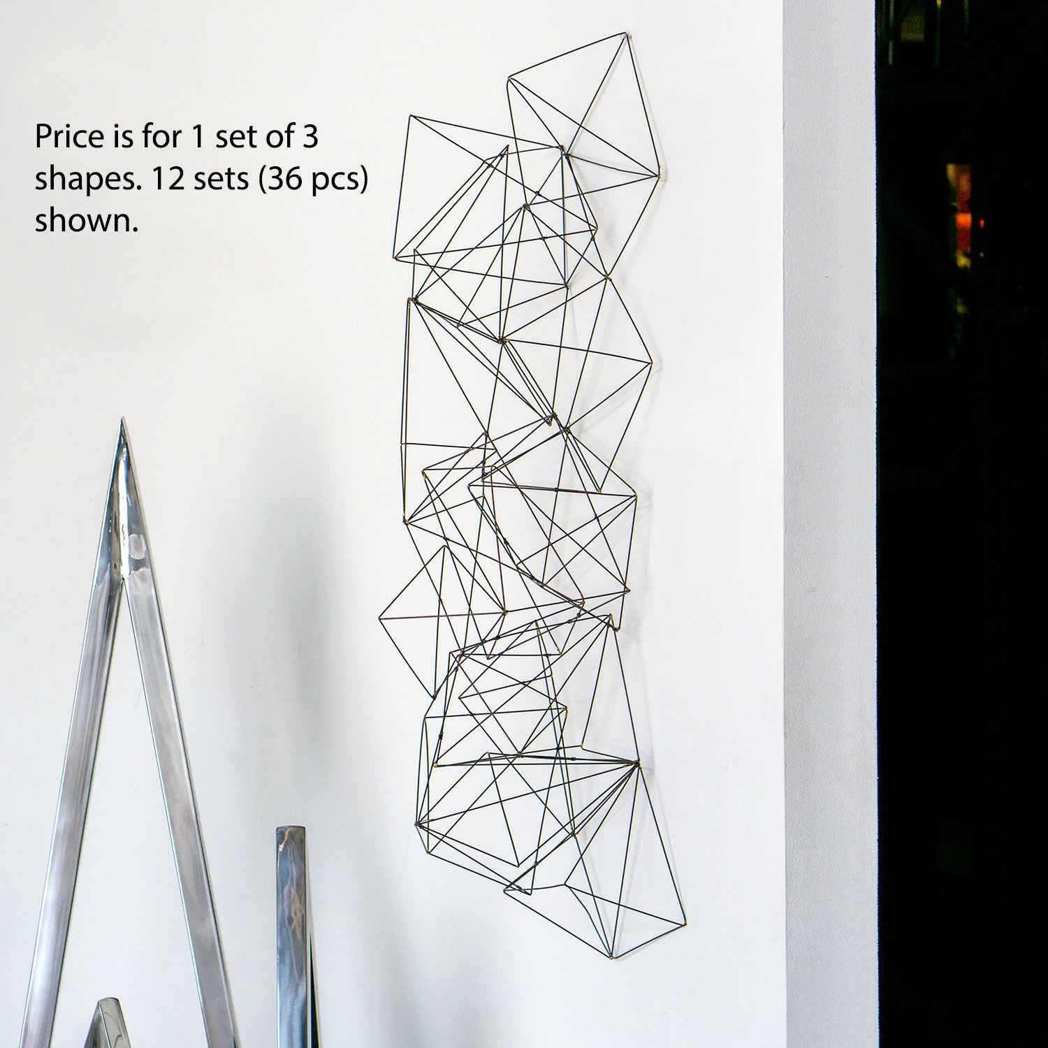 Wire Crystals, Set of 3