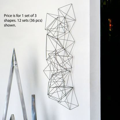 Wire Crystals, Set of 3