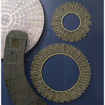 Wire Leaf 25&quot;OD Disc Wall Art