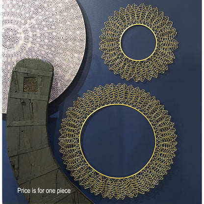 Wire Leaf 17&quot;OD Disc Wall Art