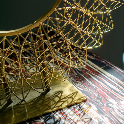 Wire Leaf 17&quot;H Sculpture