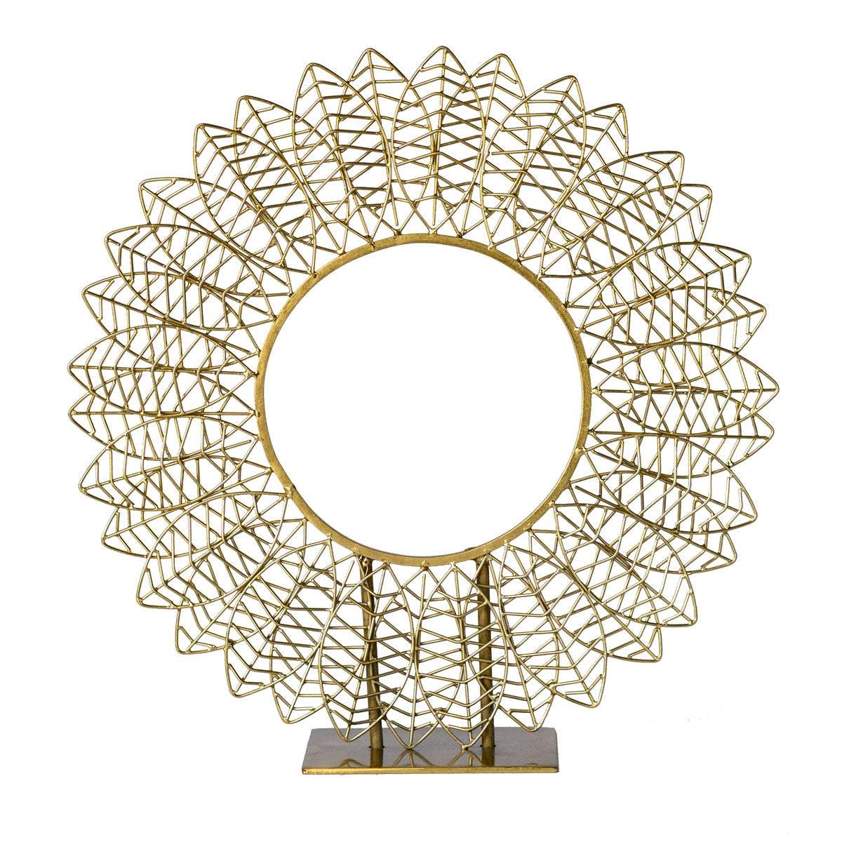 Wire Leaf 17&quot;H Sculpture