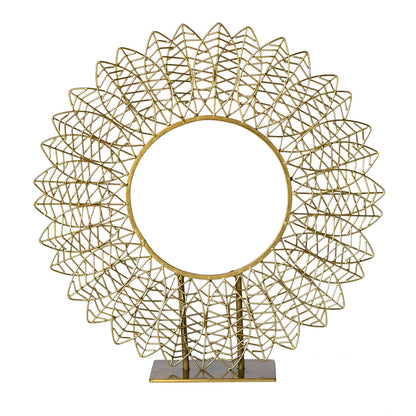 Wire Leaf 17&quot;H Sculpture