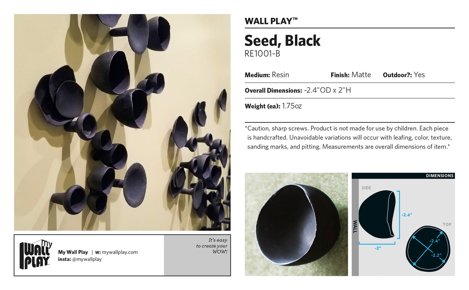 Seed Wall Play™ Black