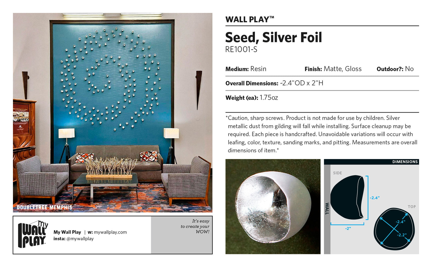 Seed Wall Play™ Silver Foil