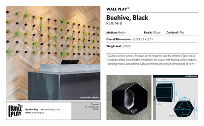 Beehive Wall Play™ Black