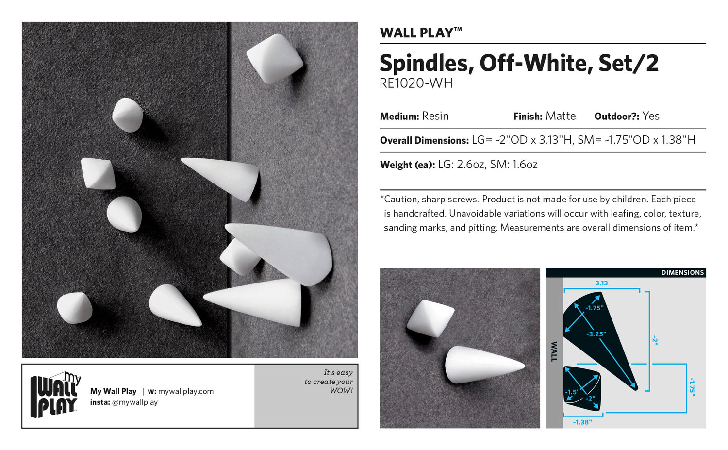 Spindles Wall Play™ Off-White