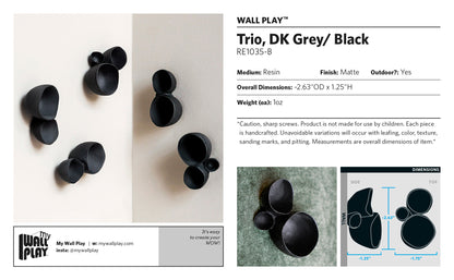 Trio Wall Play™ Black