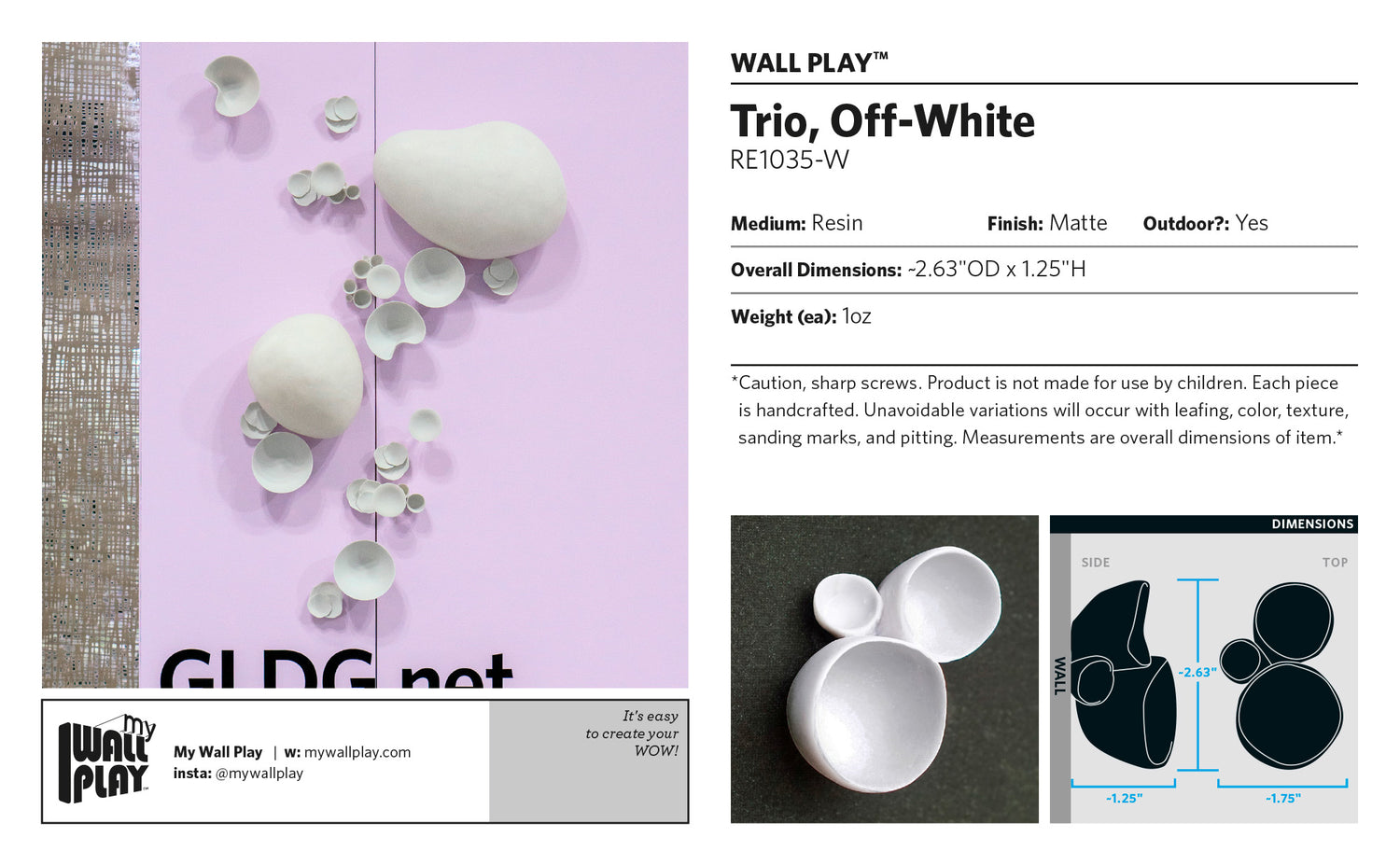 Trio Wall Play™ Off-White