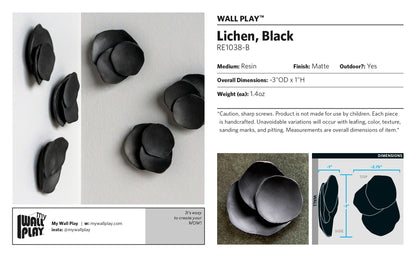 Lichen Wall Play™ Black