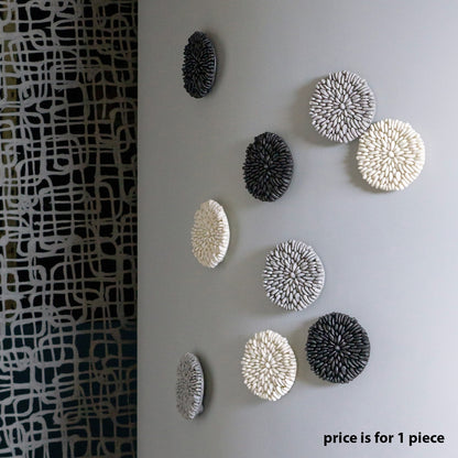 River Rock 6.75&quot;D Wall Medallion, Grey Granite