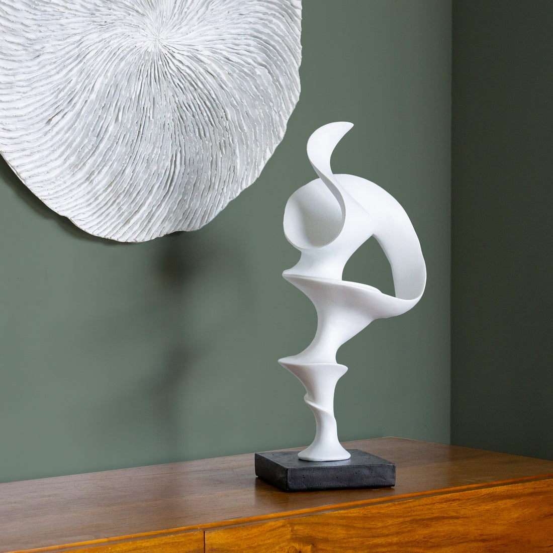 Tendril 19.8"H Sculpture, White