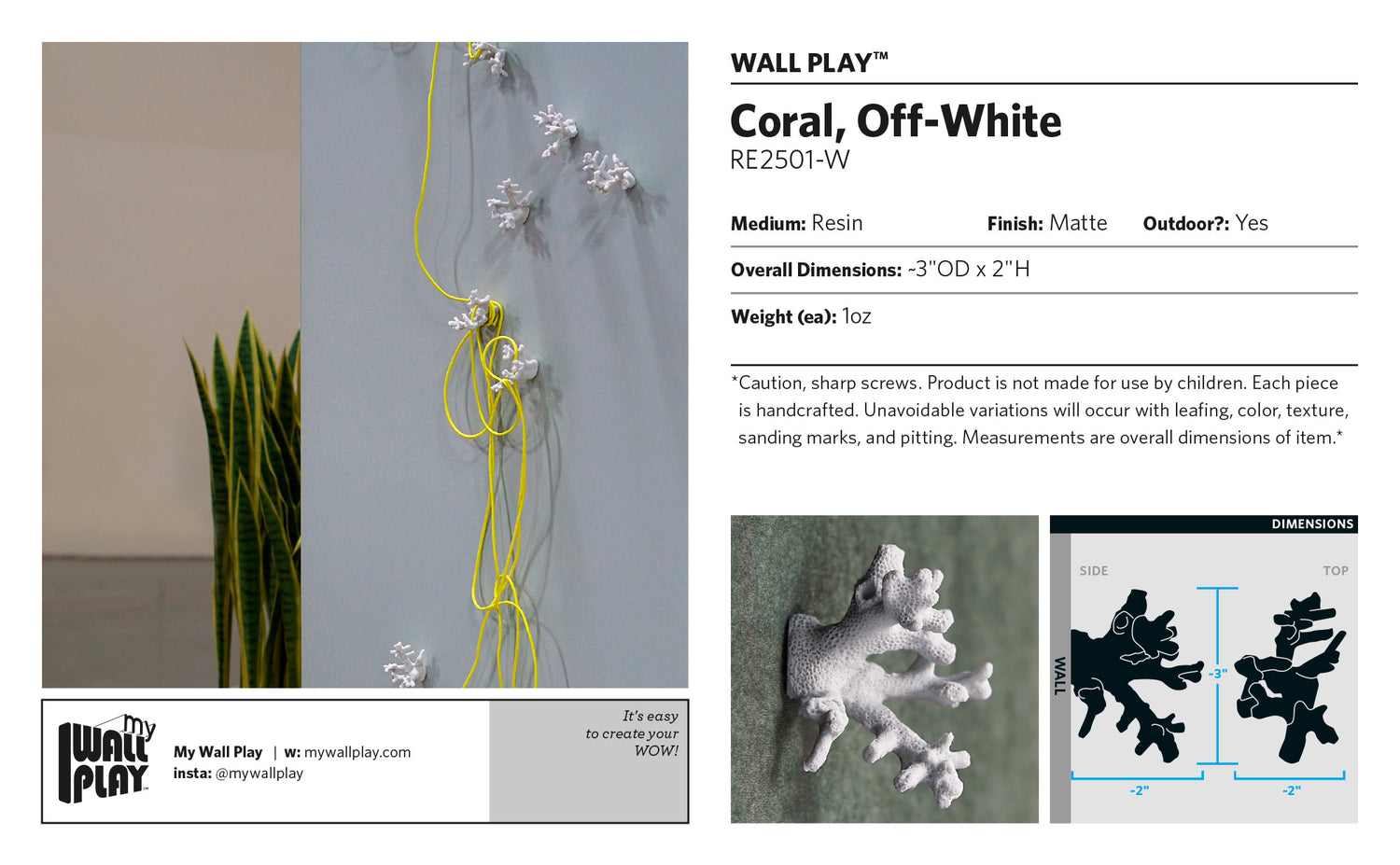 Coral Wall Play™ Off-White