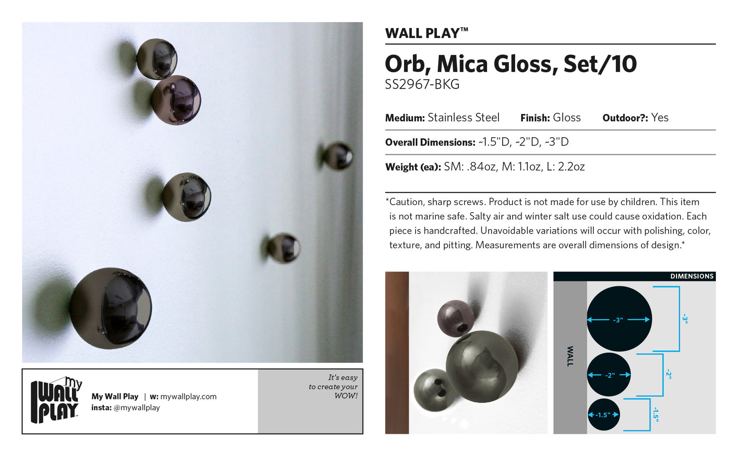 Orb Wall Play™ Mica Gloss