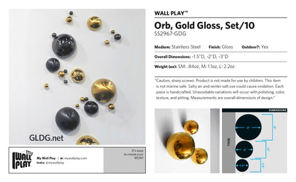 Orb Wall Play™ Gold Gloss