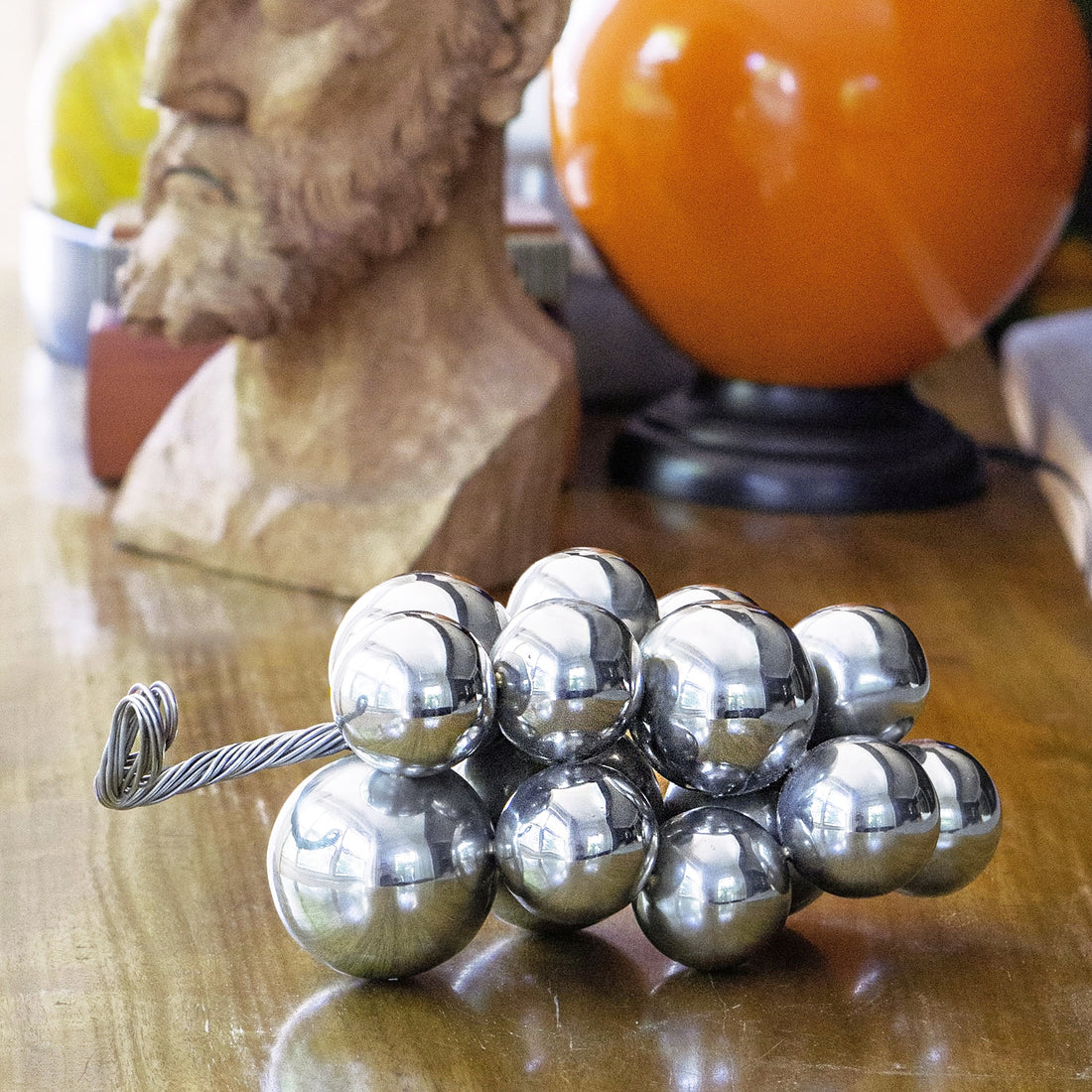 Grape 9"L Cluster, Stainless Steel