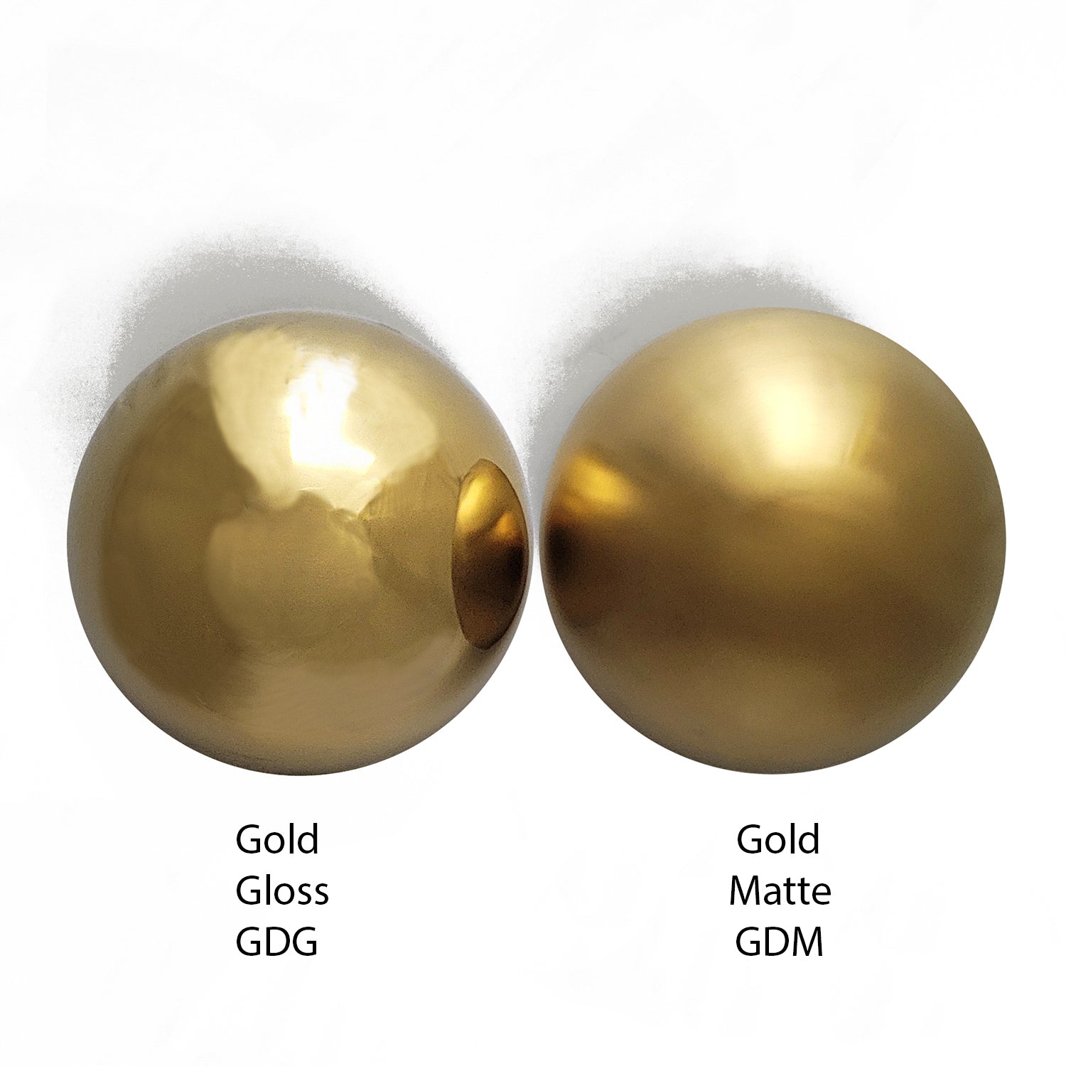 Half Ball, 10&quot;D, Gold Matte