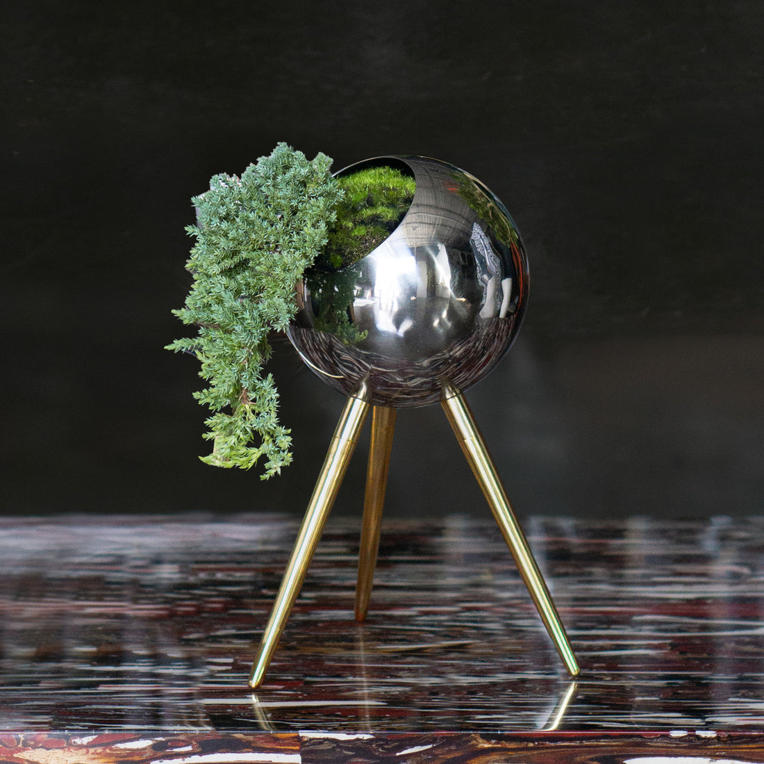 Standing Orb 12.3&quot;H Planter