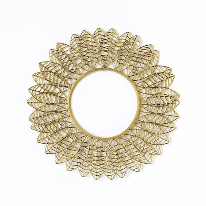 Wire Leaf 17&quot;OD Disc Wall Art