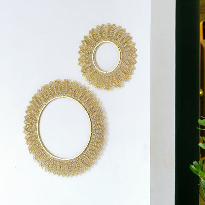 Wire Leaf 17&quot;OD Disc Wall Art
