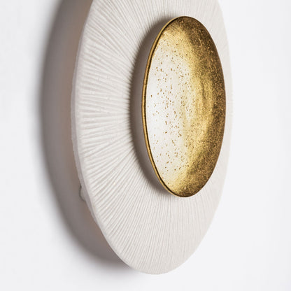 Zen Sun 14&quot;D, Cream/ Gold