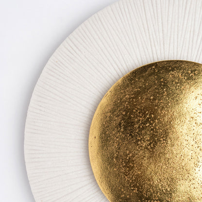 Zen Sun 14&quot;D, Cream/ Gold