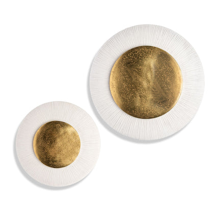 Zen Sun 14&quot;D, Cream/ Gold