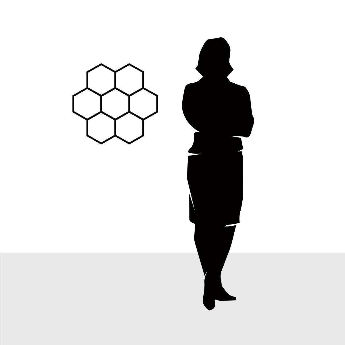 Hex Grid Wall Panel