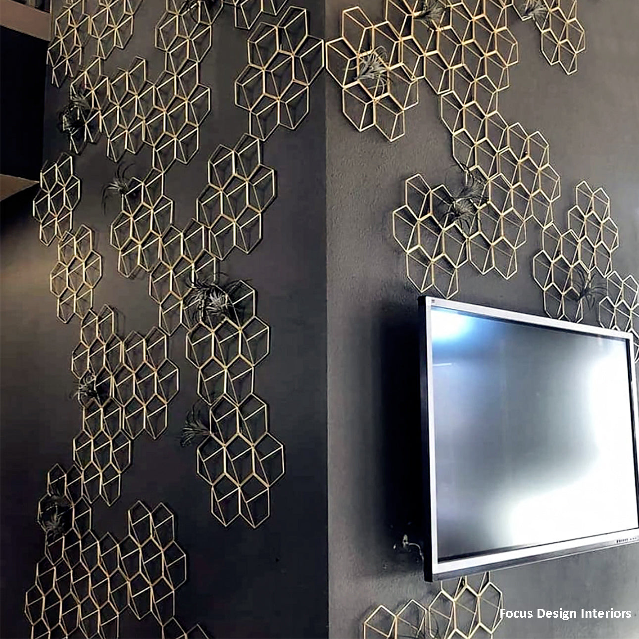 Hex Grid Wall Panel