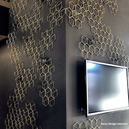 Hex Grid Wall Panel