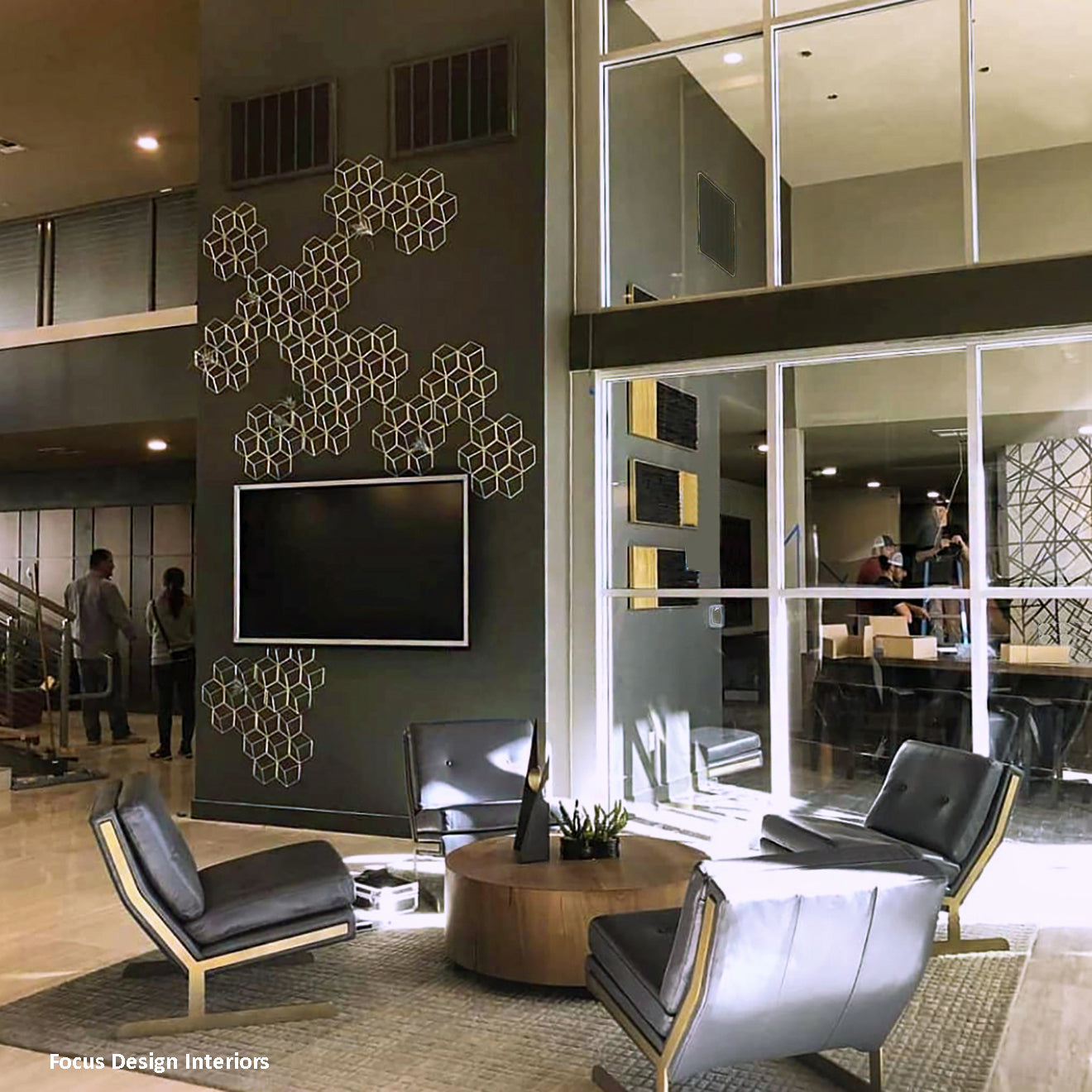 Hex Grid Wall Panel